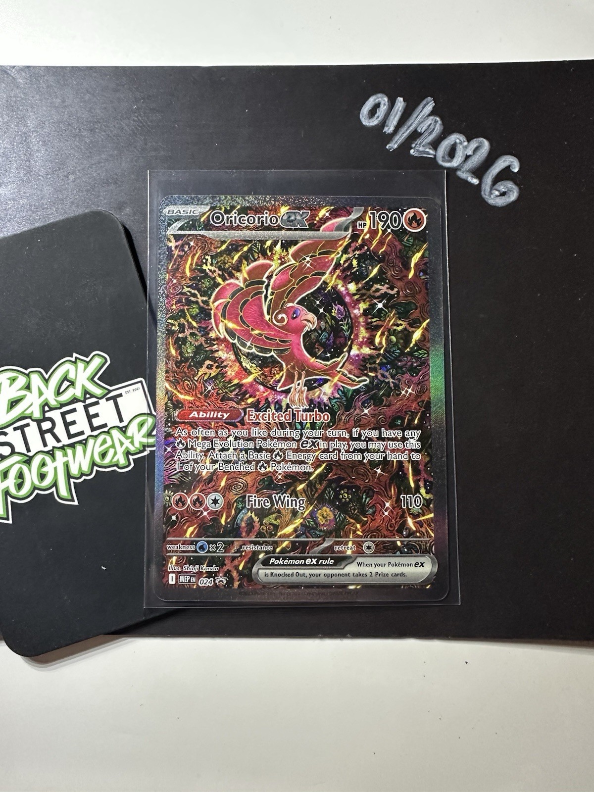 Oricorio Ex, Black Star Promo 024, Full Art, Phantasmal Flames, Pokemon TCG, NM