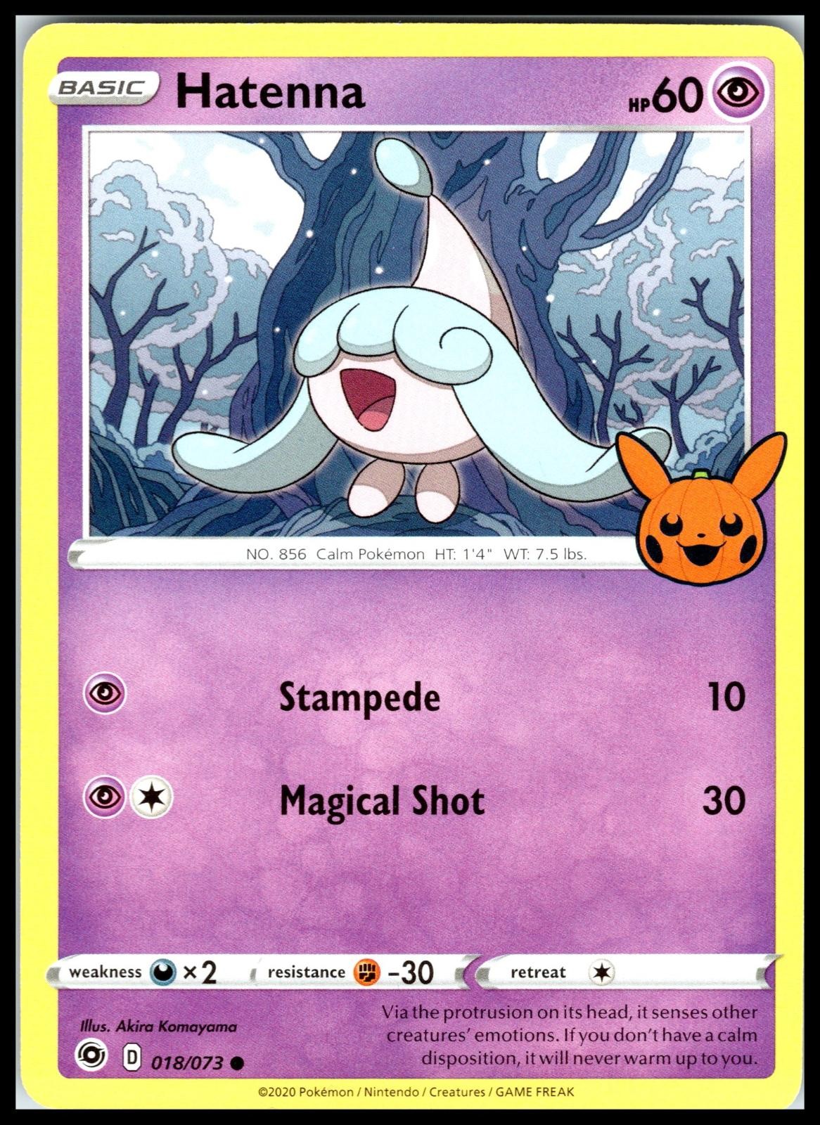 HATENNA – Pokemon – Akira Komayama 018/073 TTBB Trick or Trade BOOster – NM/M