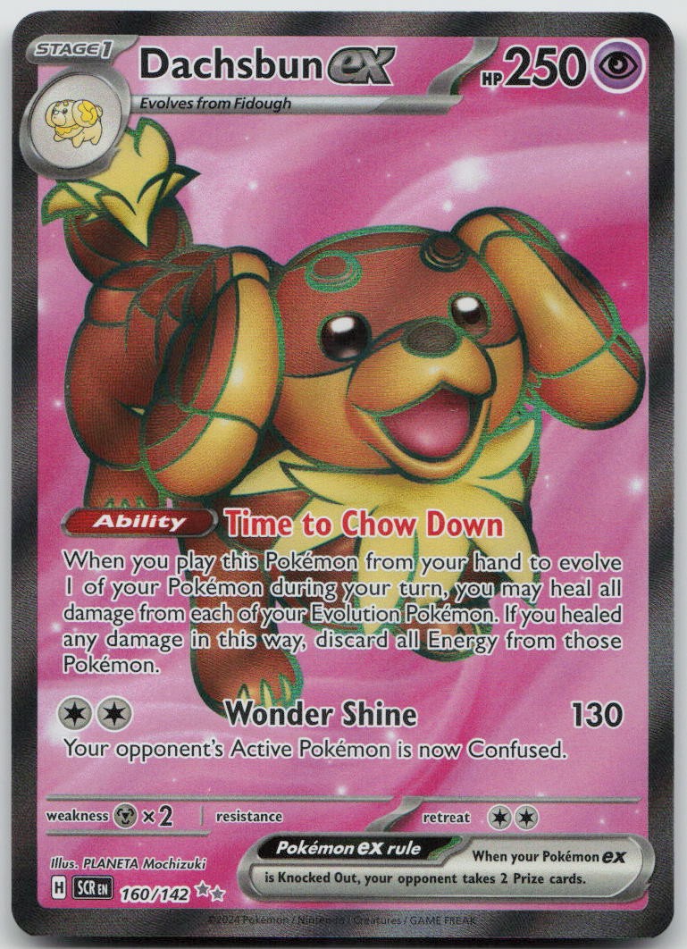 Dachsbun ex 160/142 Ultra Rare Stellar Crown Pokemon Holo NM/M