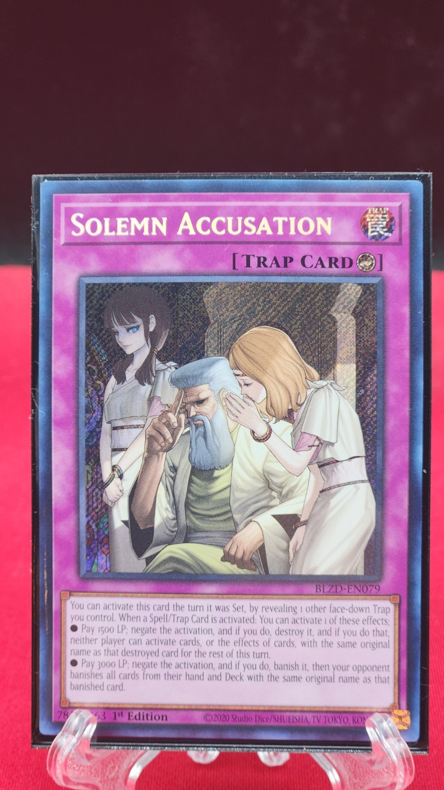 Solemn Accusation BLZD-EN079 Blazing Dominion 1st Edition