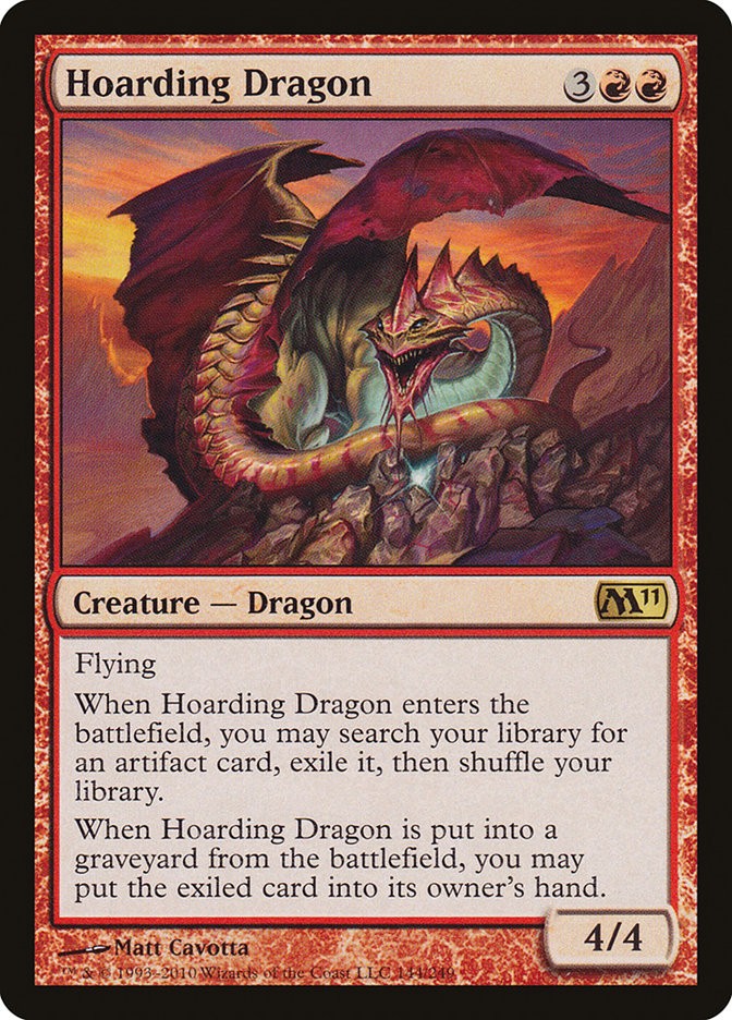 MTG Magic the Gathering Hoarding Dragon (144/255) Magic 2011 MP