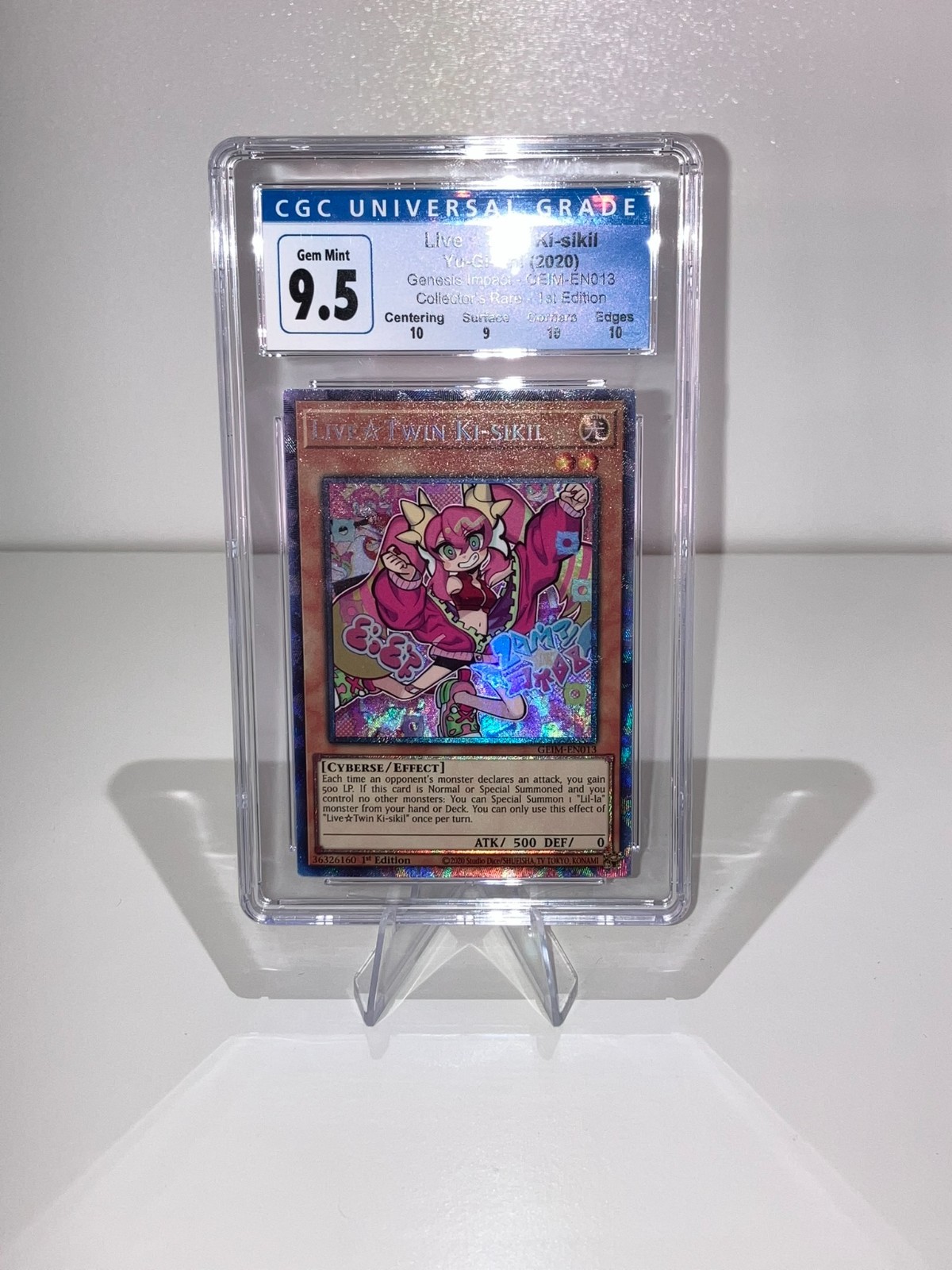 Yugioh Live Twin Ki-Sikil GEIM-EN013 Collector’s Rare 1st Ed. CGC 9.5 Gem Mint
