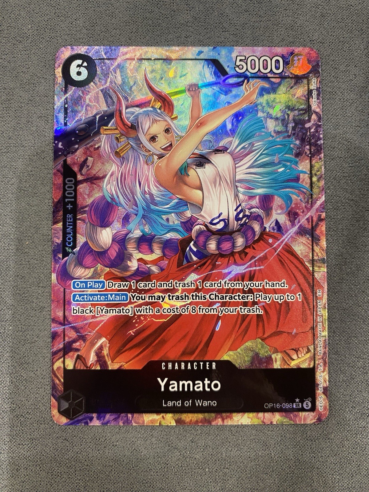One Piece TCG Yamato OP16-098 Alt Art Parallel SR English – The Time of Battle