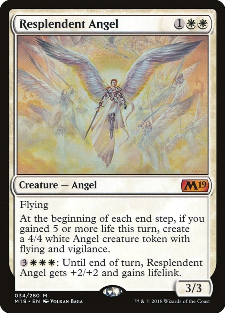 Resplendent Angel – 34 – NM – Core Set 2019