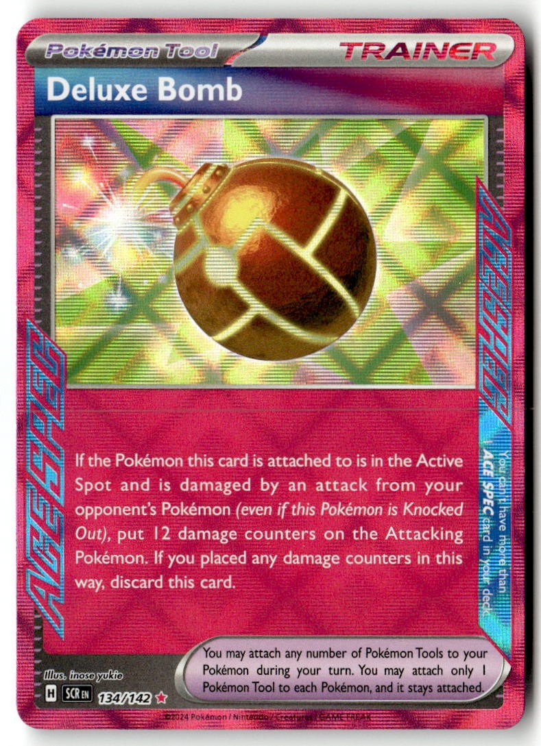 Deluxe Bomb 134/142 Holofoil – SCR – PTCG – NM