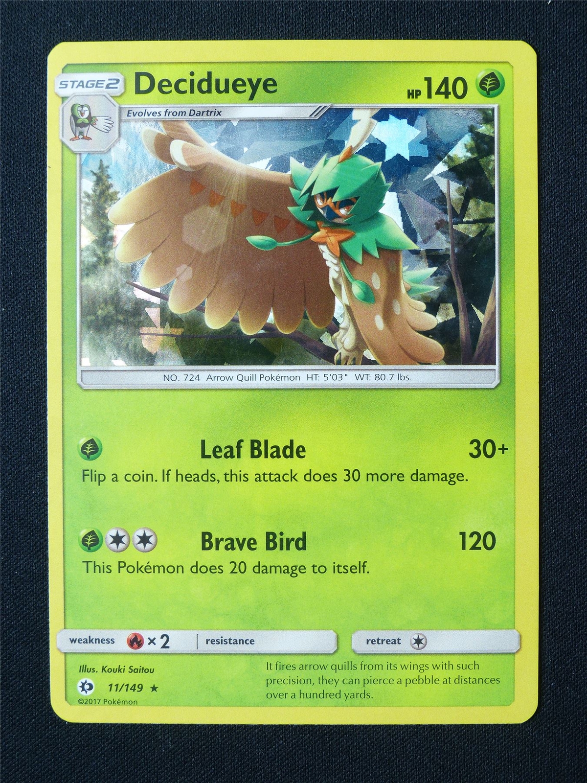 Decidueye 11/149 Holo – Pokemon Card #6PM