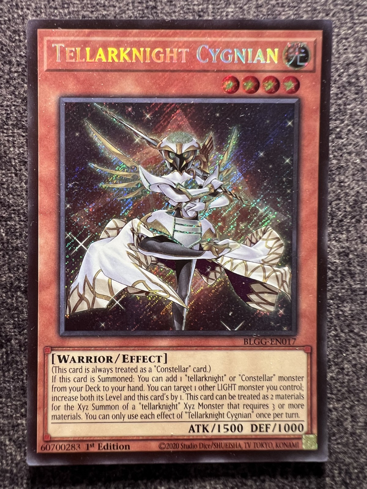 Yugioh Tellarknight Cygnian BLGG-EN017 Secret Rare 1st Edition NM