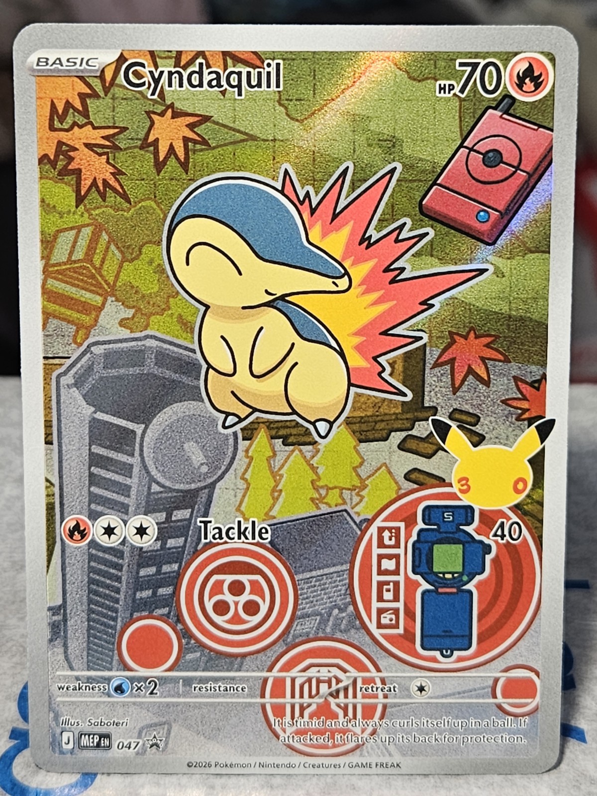 Promo Cyndaquil #047 Pokemon Card First Partner Series 2 NM-MT 2026