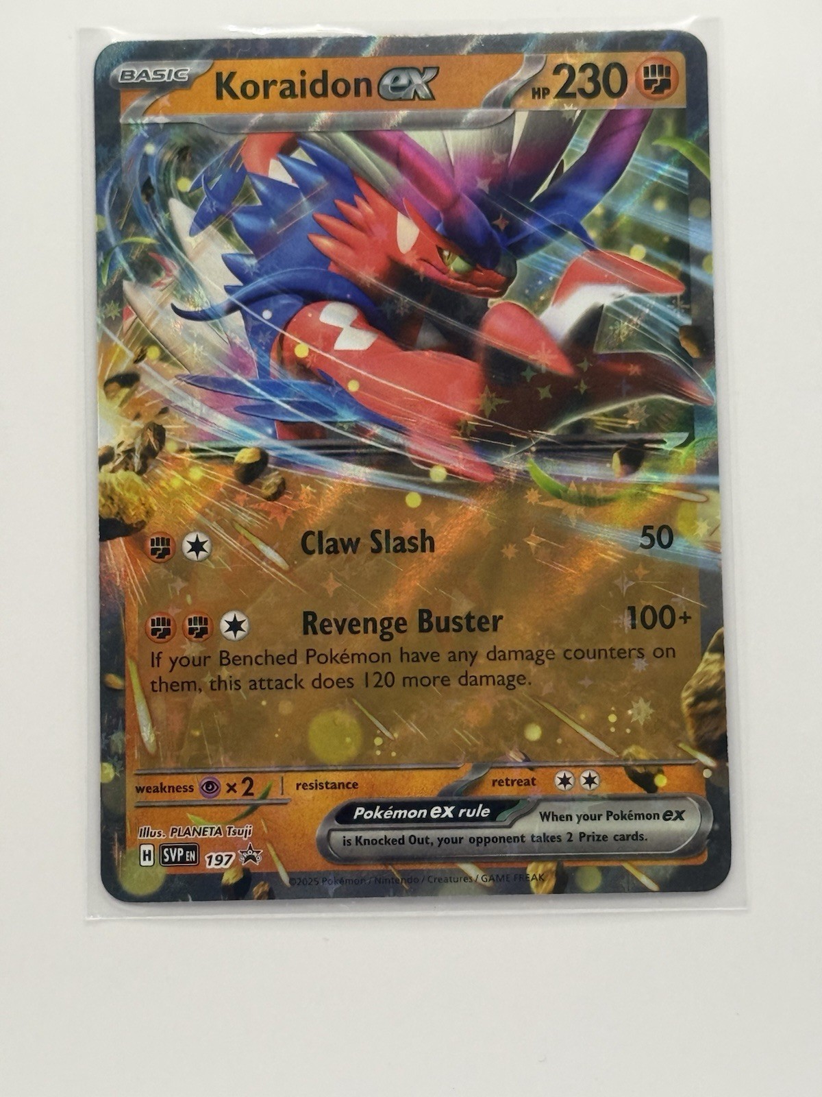 Pokémon TCG Koraidon ex SV03 Obsidian Flames 124/197 Double Rare Holo ENG