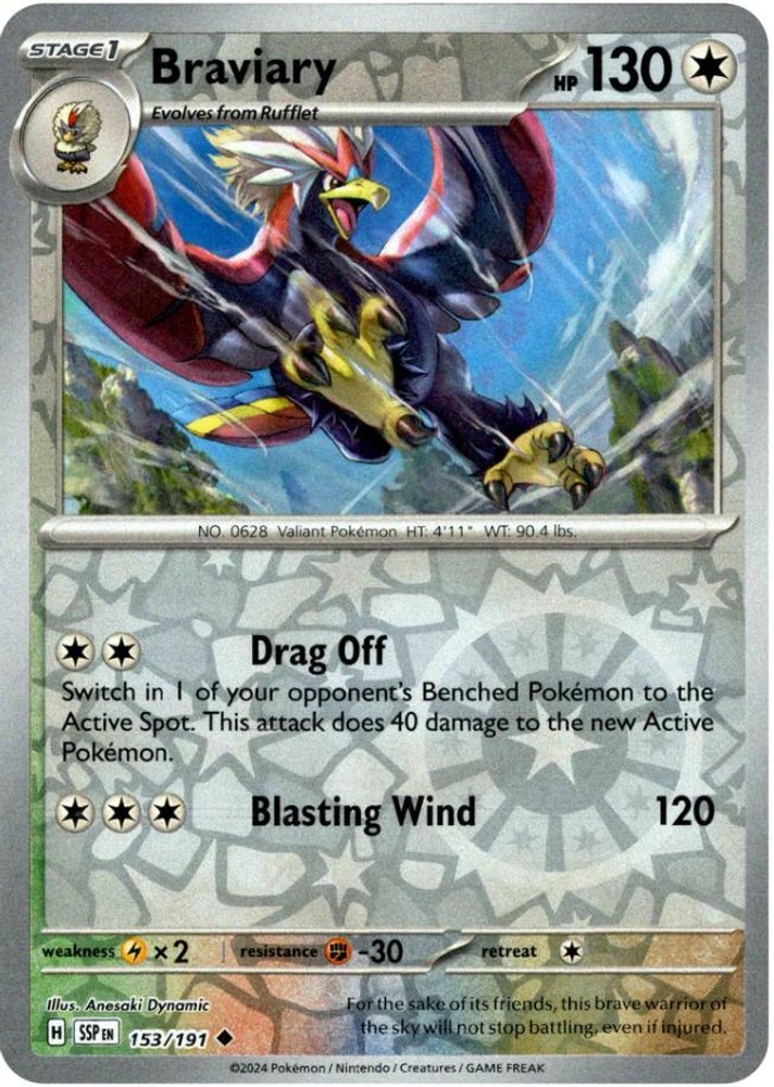 Braviary – [SSP – 153/191] – Reverse Holofoil – Uncommon – Pokemon – EN