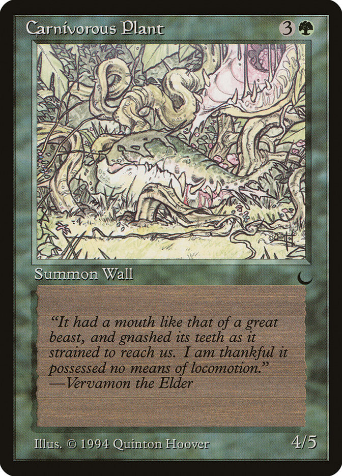 MTG Magic the Gathering Carnivorous Plant (75/122) The Dark LP