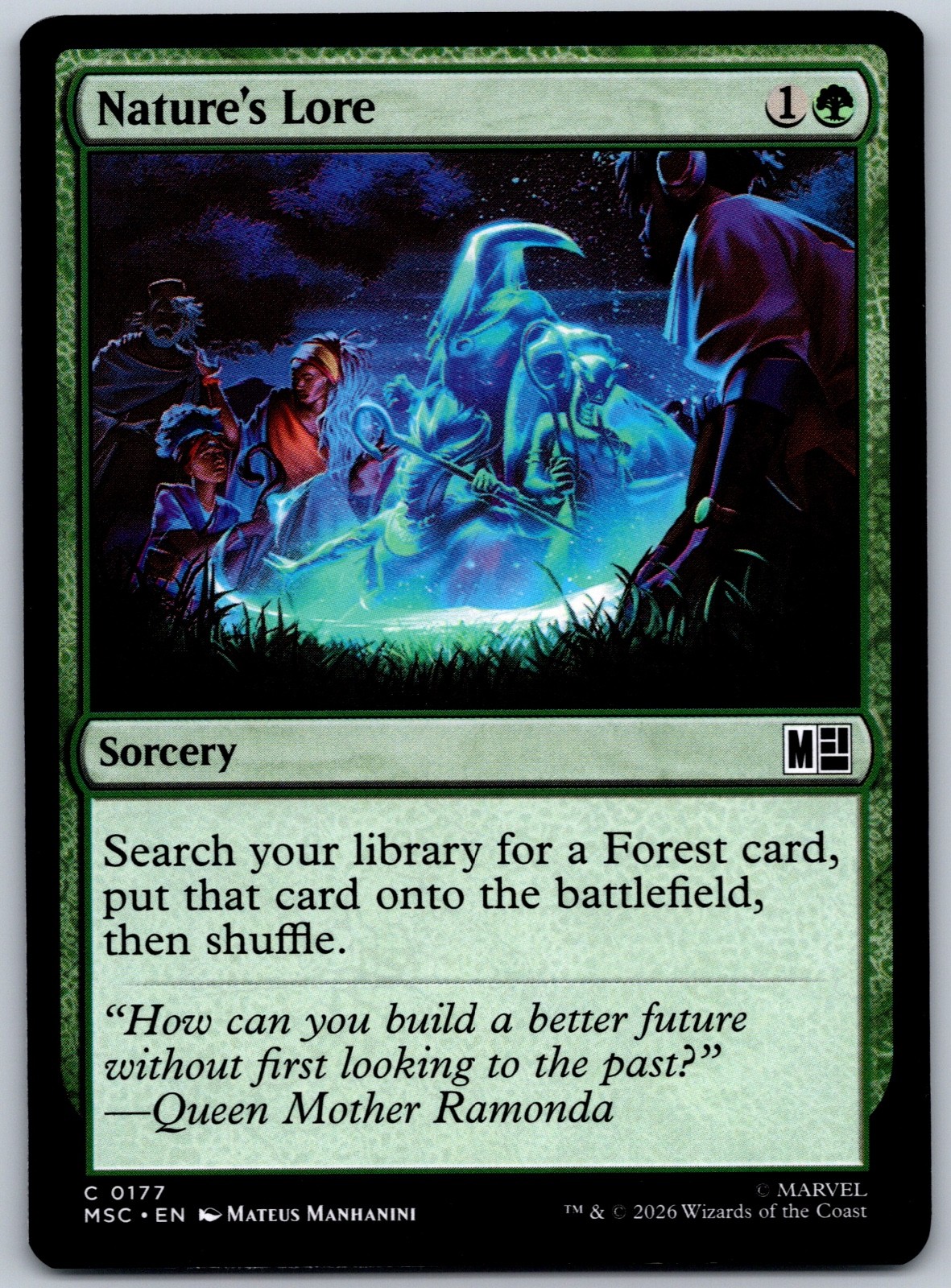 Nature’s Lore C Commander: Marvel Super Heroes 177 NM
