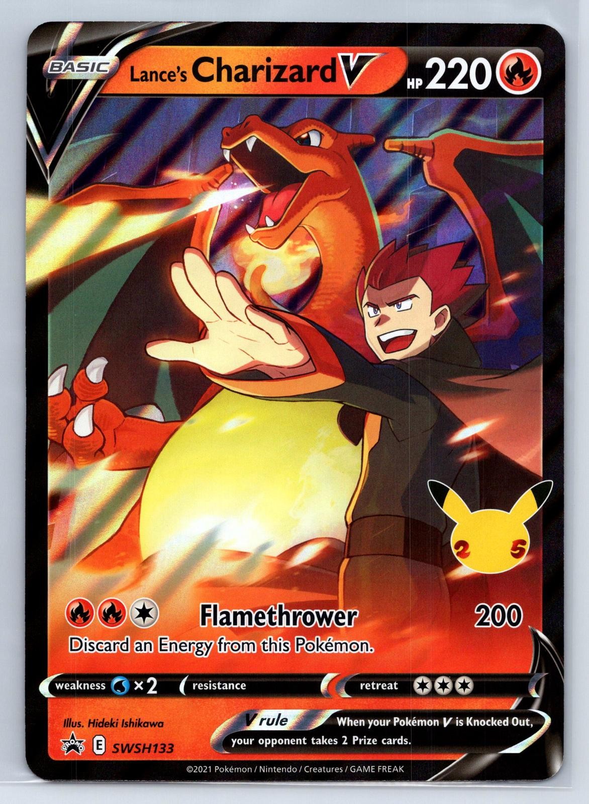 jumbo Lance’s Charizard V SWSH133 Holo Promo Sword & Shield Promo Pokemon LP