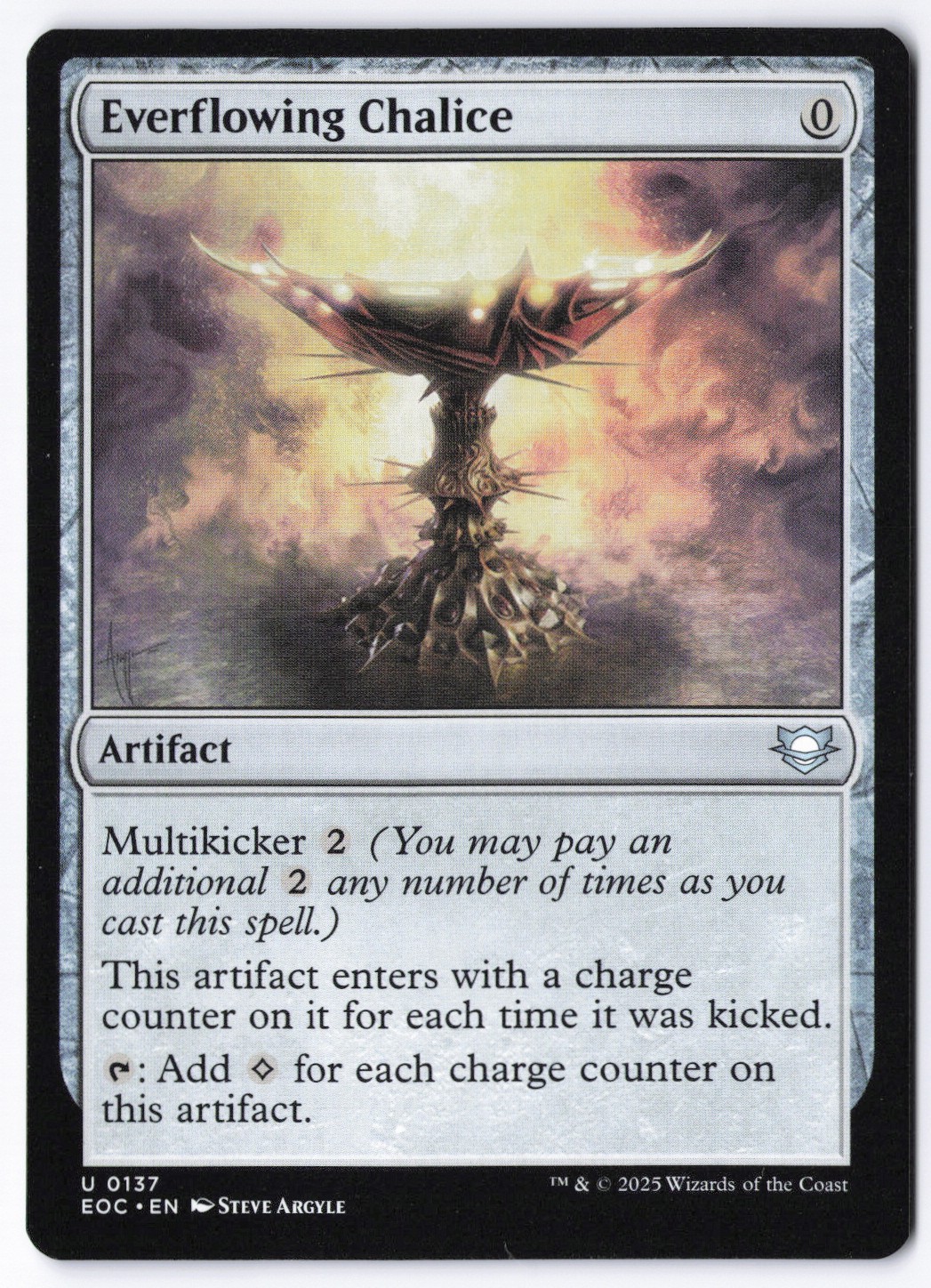 Everflowing Chalice 137 Commander: Edge of Eternities