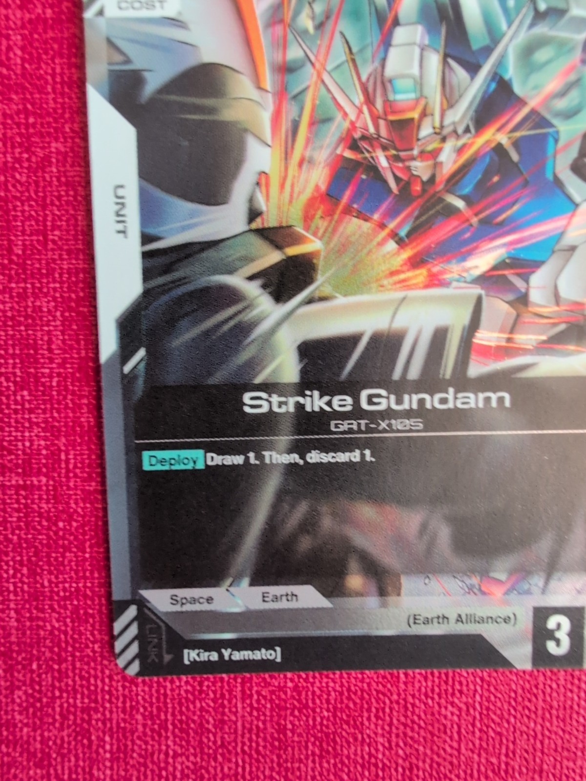 Tournament Promo Alt Art Foil Gundam Card Game CCG TCG SEED Strike Gundam Holo
