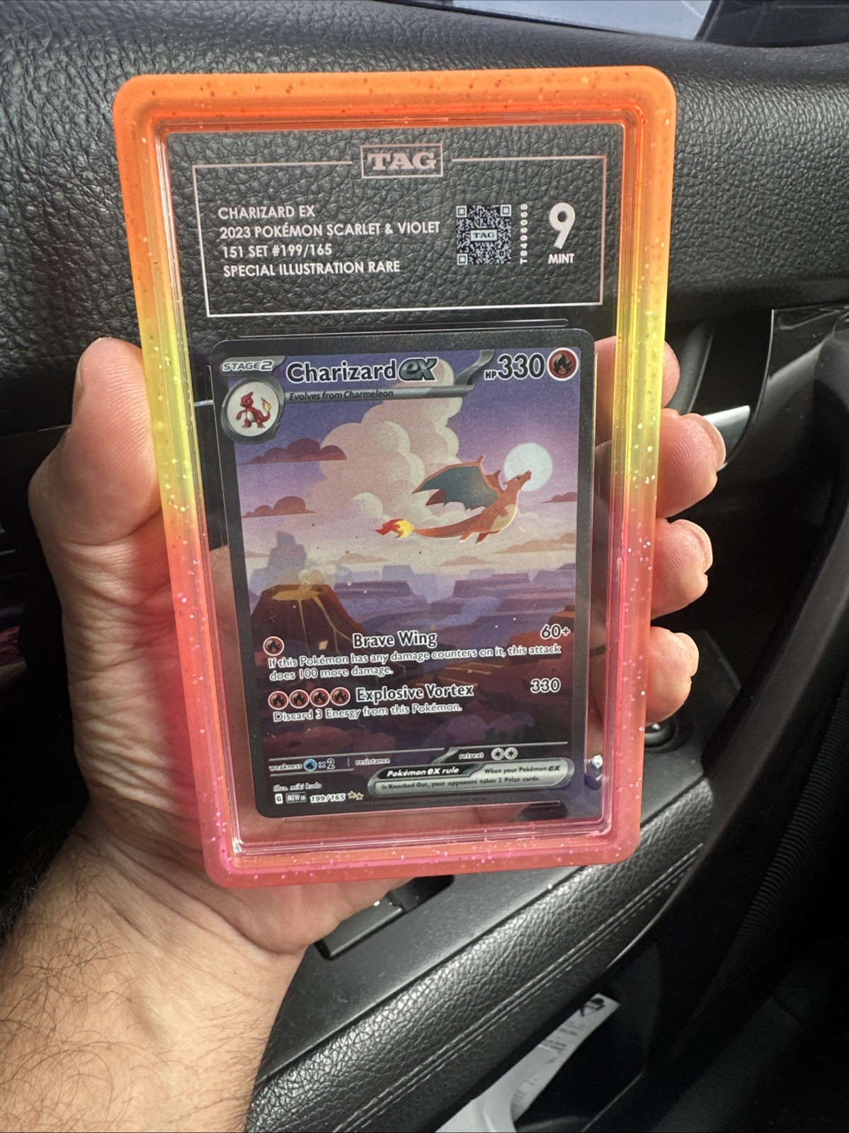 Charizard ex 2023 S&V 151 Set #199/165 SIR TAG 9