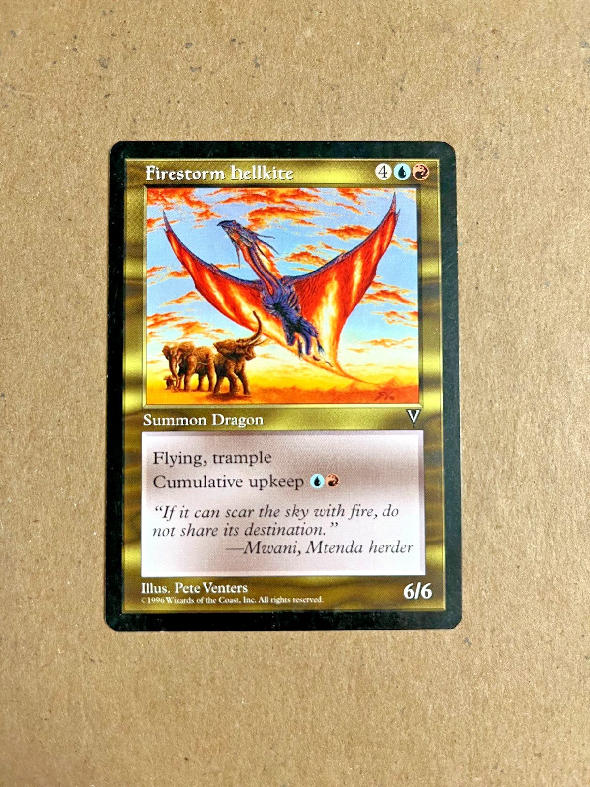 MTG Visions Firestorm Hellkite