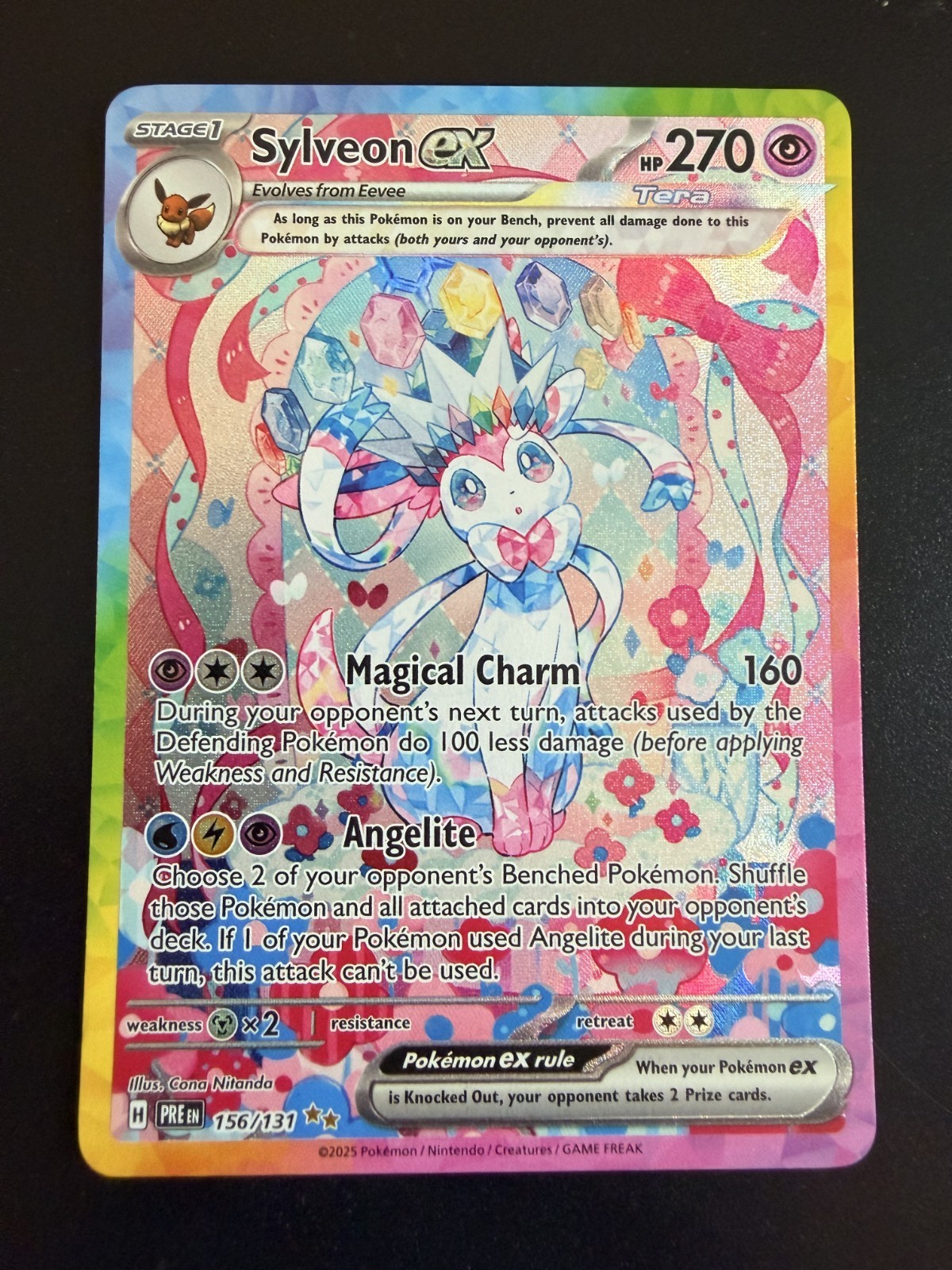 Sylveon ex Holo Special Illustration Rare SV: Prismatic Evolutions 156/131 NM