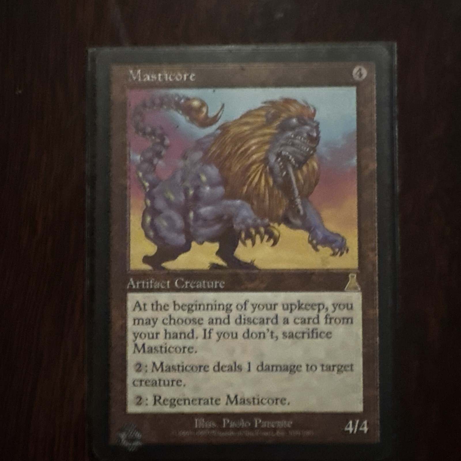 MtG Masticore Urza’s Destiny. Very lightly played, see pics for details!