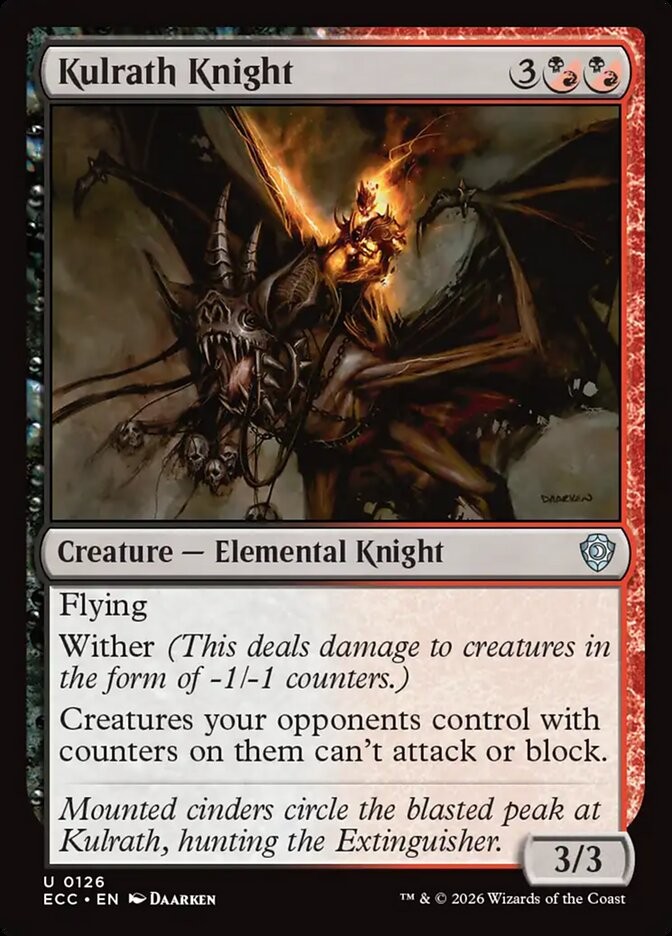 Kulrath Knight 126 NM Lorwyn Eclipsed Commander MTG
