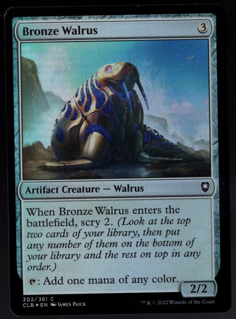 Bronze Walrus 302/361 Common Foil Baldur’s Gate Magic The Gathering NM