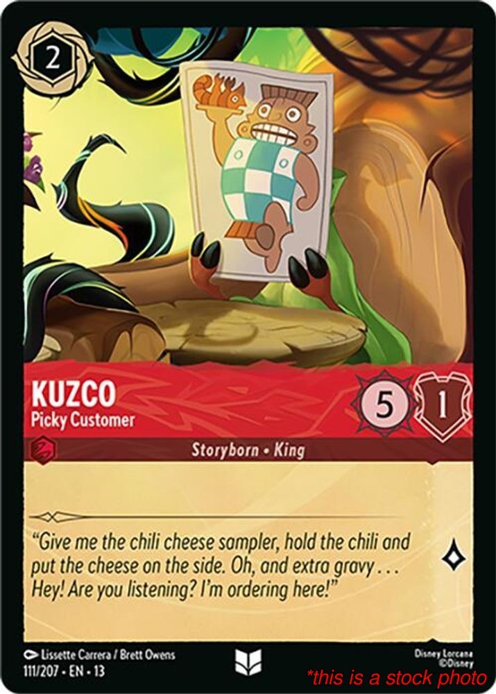 Kuzco – Picky Customer [Lorcana TCG 13 – 111/204] Normal