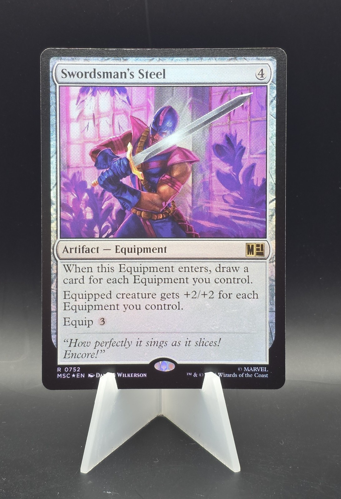 Wizards of the Coast MTG Marvel Super Heroes Swordsman’s Steel 0752 Rare Foil