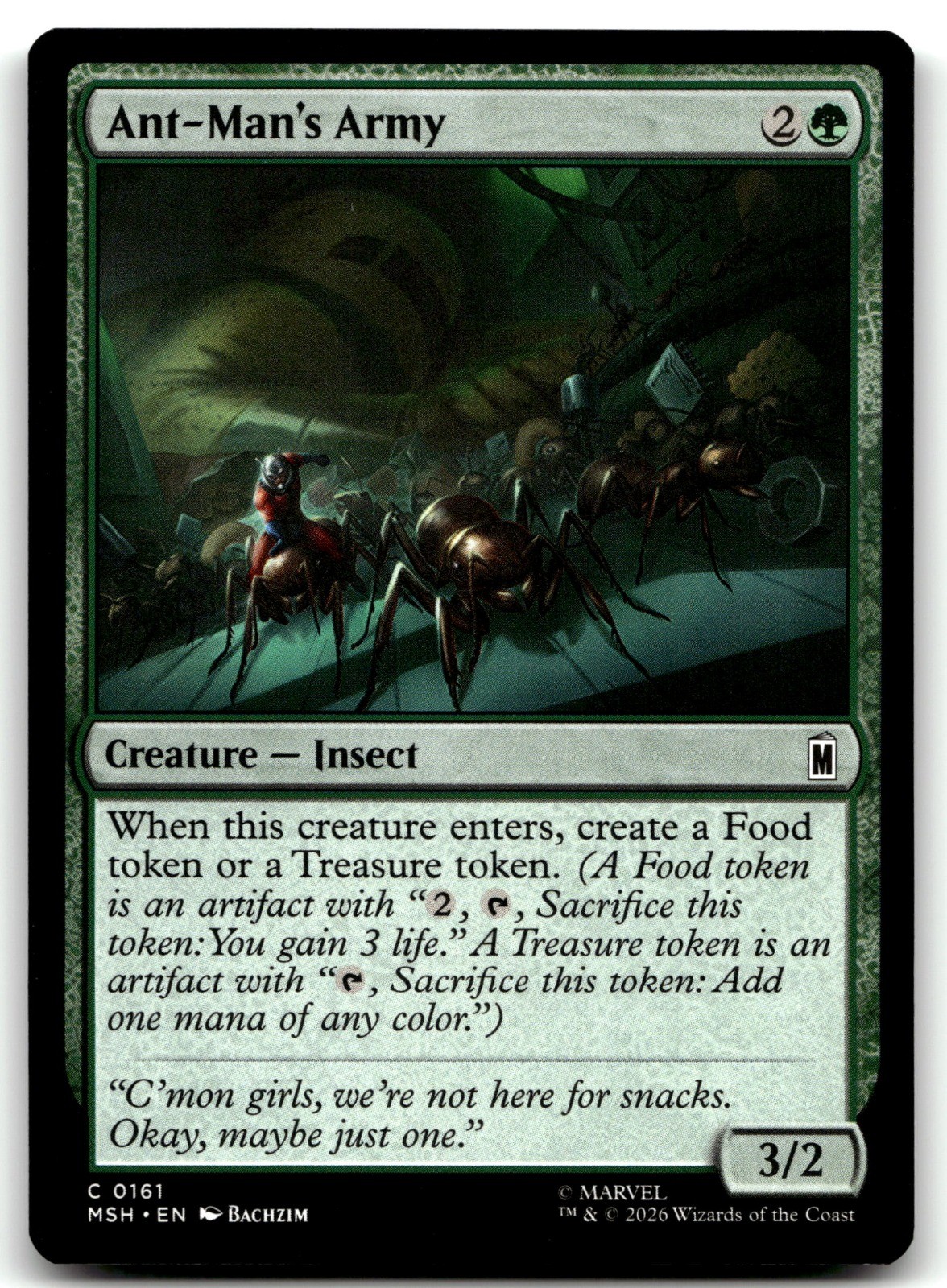 Ant-Man’s Army MTG MSH 161 Green Randy Gallegos