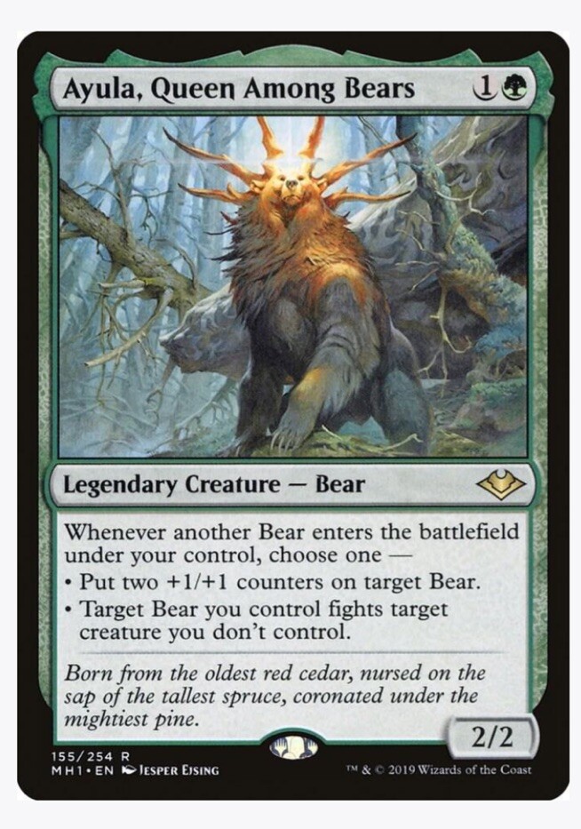 MTG Ayula, Queen Among Bears Modern Horizons 155/254 Regular Rare