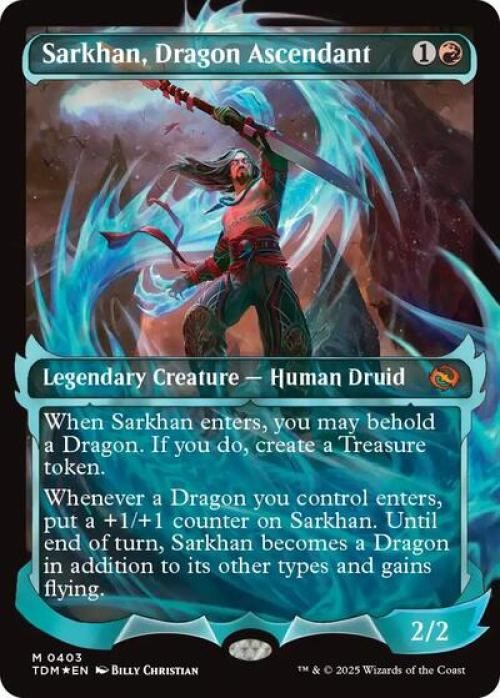 Sarkhan, Dragon Ascendant (Showcase) -Foil Near Mint MTG Tarkir: Dragonstorm