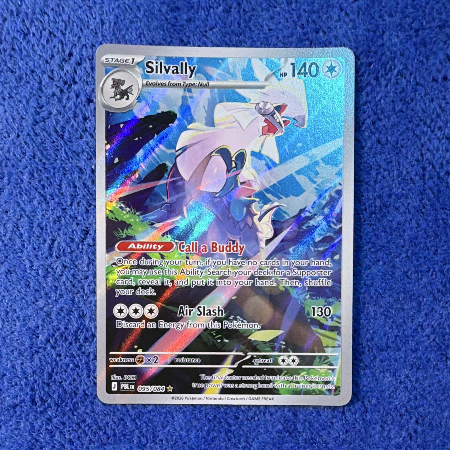 Silvally Illustration Rare 095/084 SV11B Black Bolt Pokemon Card NM