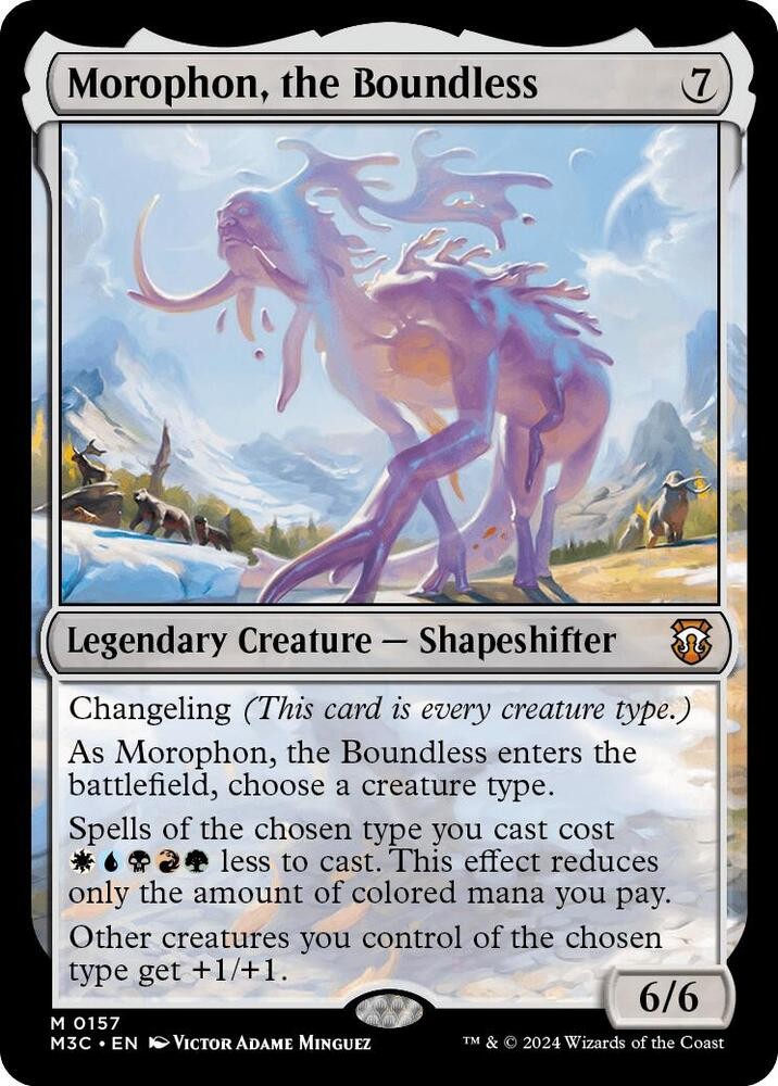 1x Morophon, the Boundless – Commander: Modern Horizons 3 – NM – MTG
