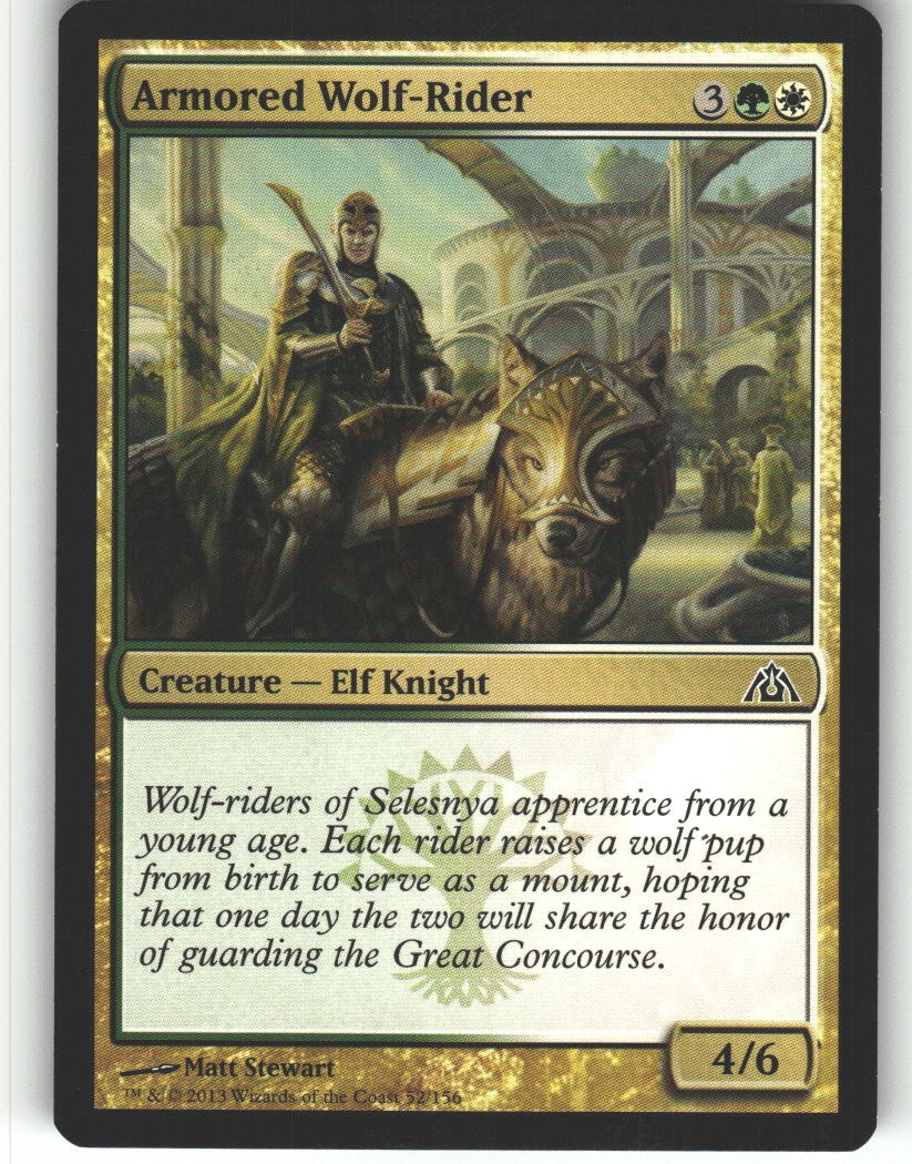 Armored Wolf-Rider – Dragon’s Maze – MTG – Common – #52 – NM