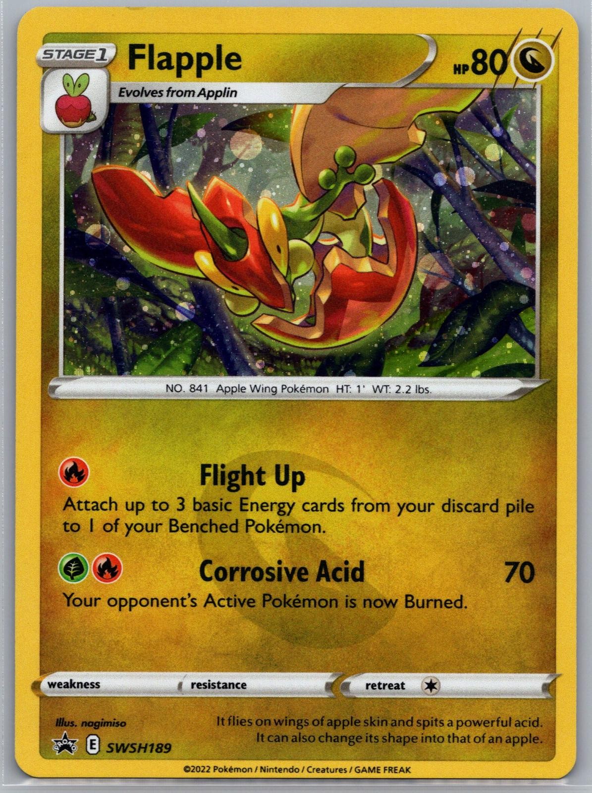 Flapple SWSH189 Holo Promo Sword & Shield Promo Pokemon Lightly Played