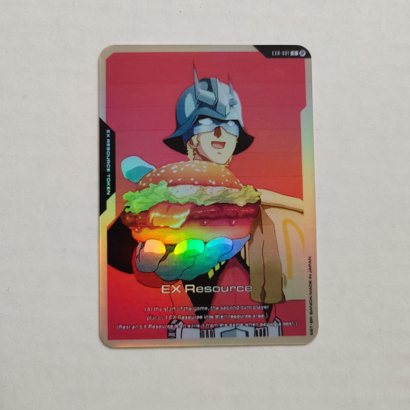 Char Aznable Burger EX Resource Foil Gundam Card Game Custom
