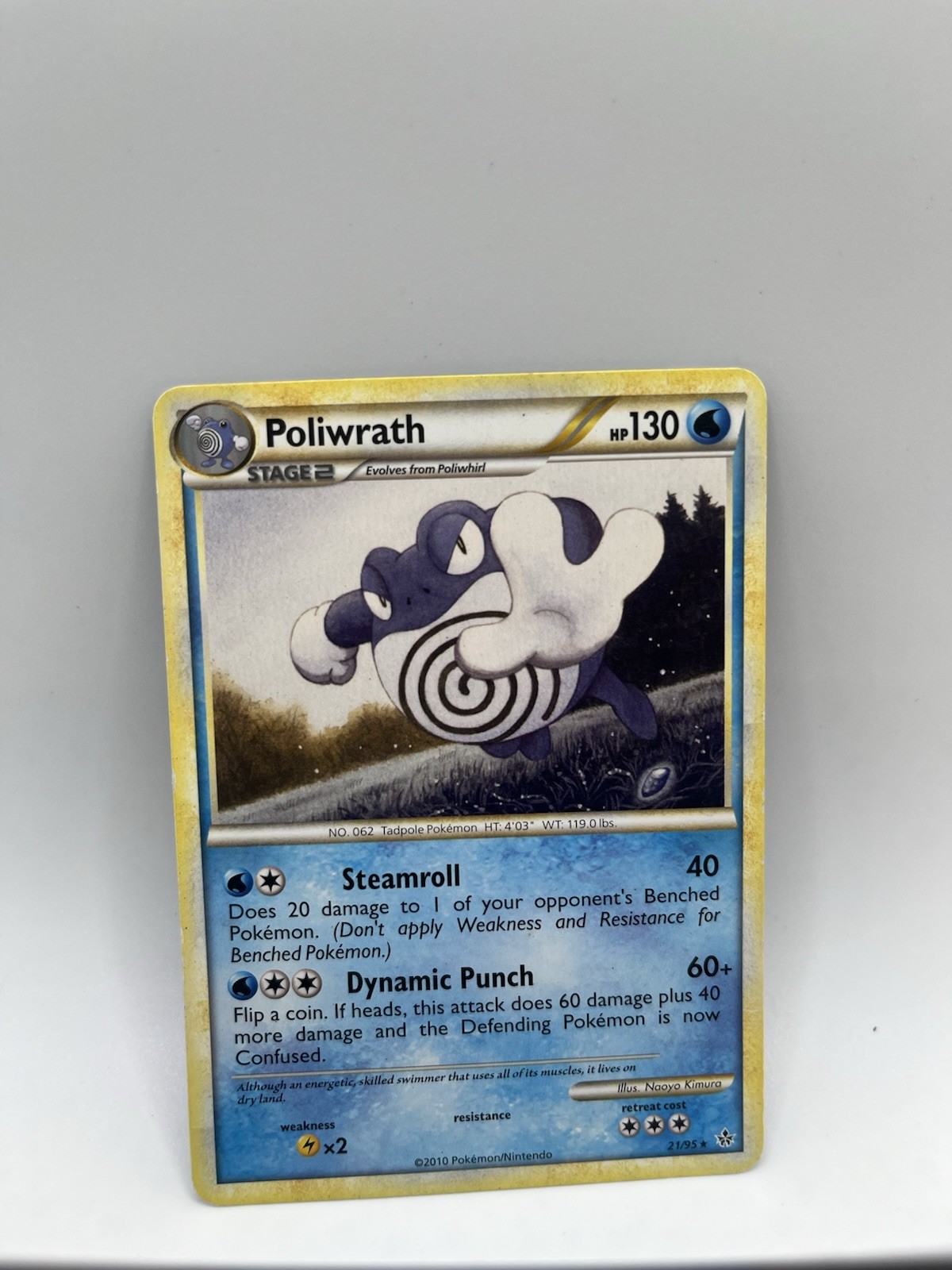 Pokémon TCG Poliwrath Unleashed 21/95 Regular Rare Mid Era