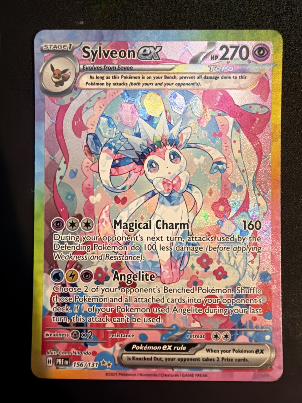 Pokémon Prismatic Evolution – Sylveon ex #156 🔥 SPECIAL ILLUSTRATION RARE 🔥