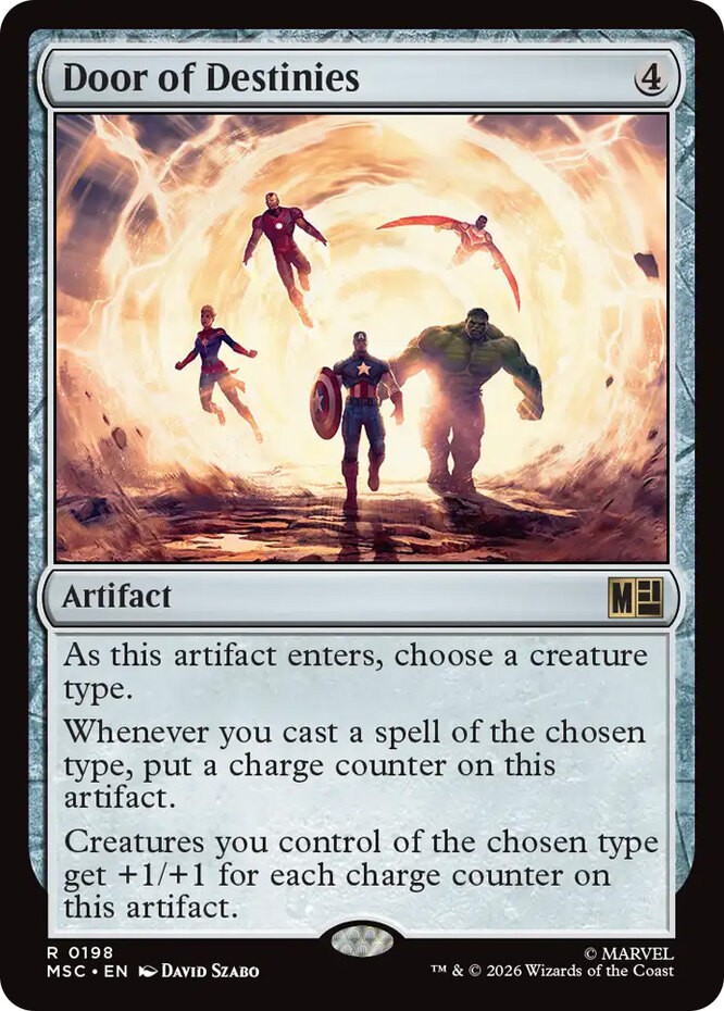 x1 Door of Destinies R MTG Commander: Marvel Super Heroes M/NM, English
