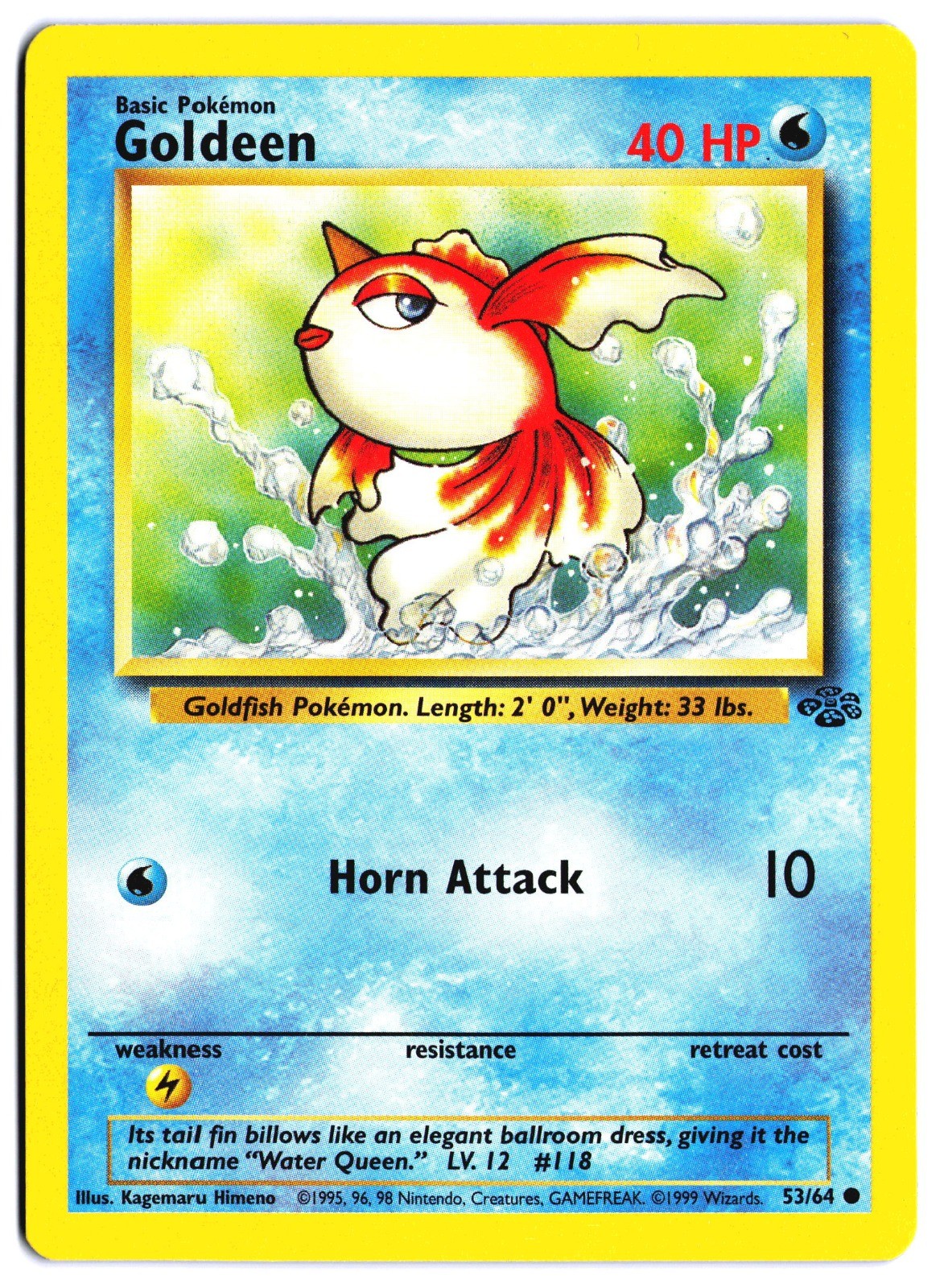 Goldeen Common Jungle 53/64 NM