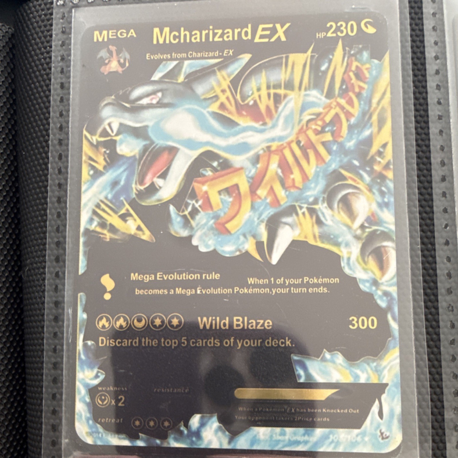 The Pokémon Company M Charizard EX Secret Rare 108/106 Flashfire Holo 230 HP