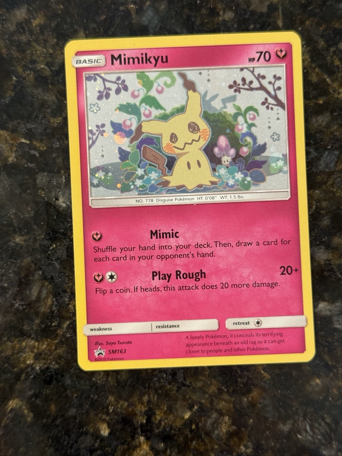 Pokémon TCG – Mimikyu SM163 Sun & Moon Holo Ultra Rare Black Star Promo Mint!!