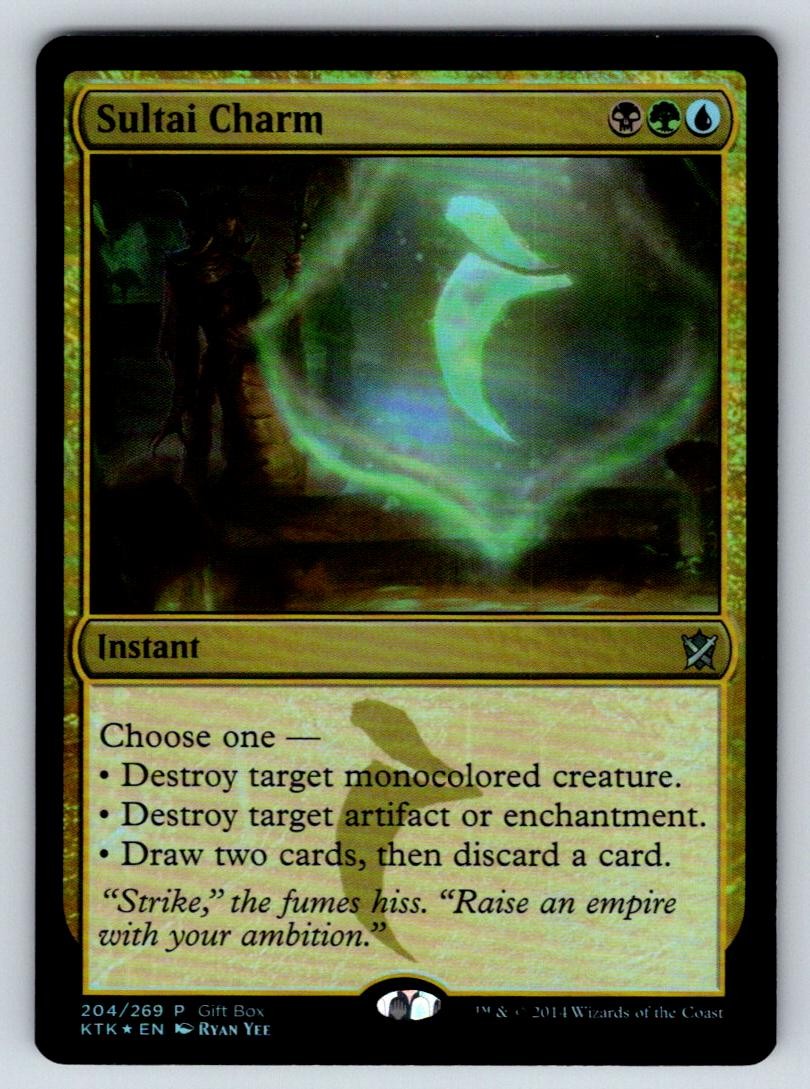 SULTAI CHARM 204 KHANS OF TARKIR UC NM/M FOIL KOLLROS