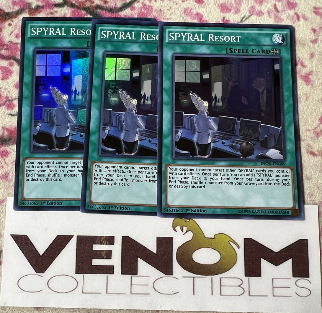 3x (M/NM) – SPYRAL Resort – INOV-EN089 – Super Rare – 1st Edition YuGiOh