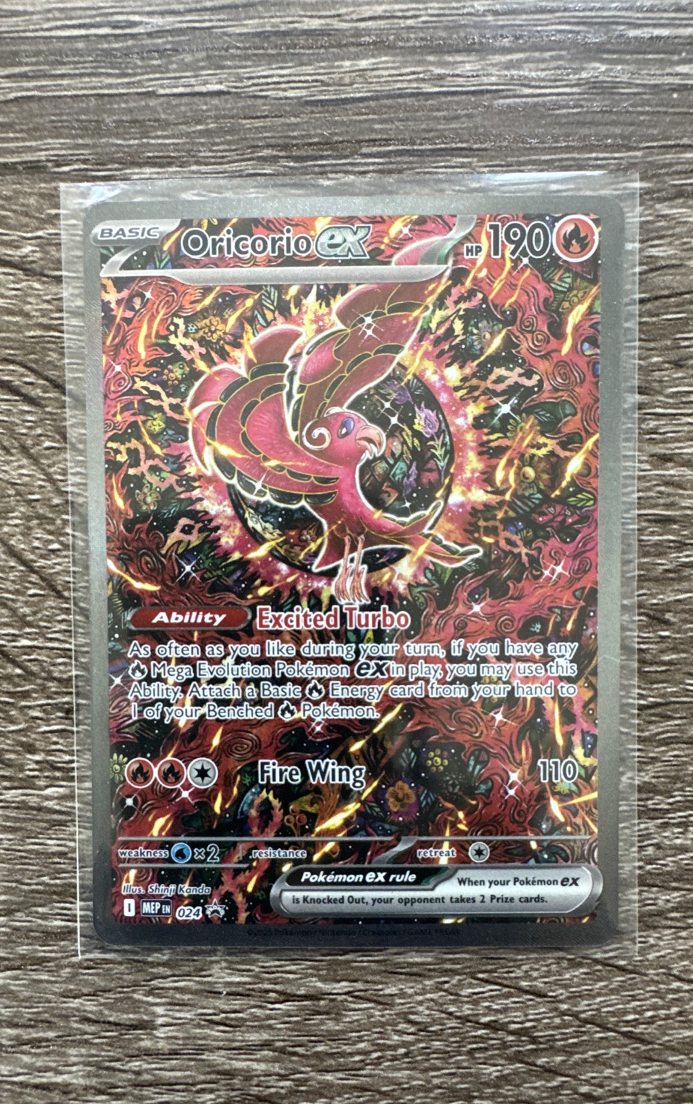 Oricorio ex 024 Me: Mega Evolution Promo Holo