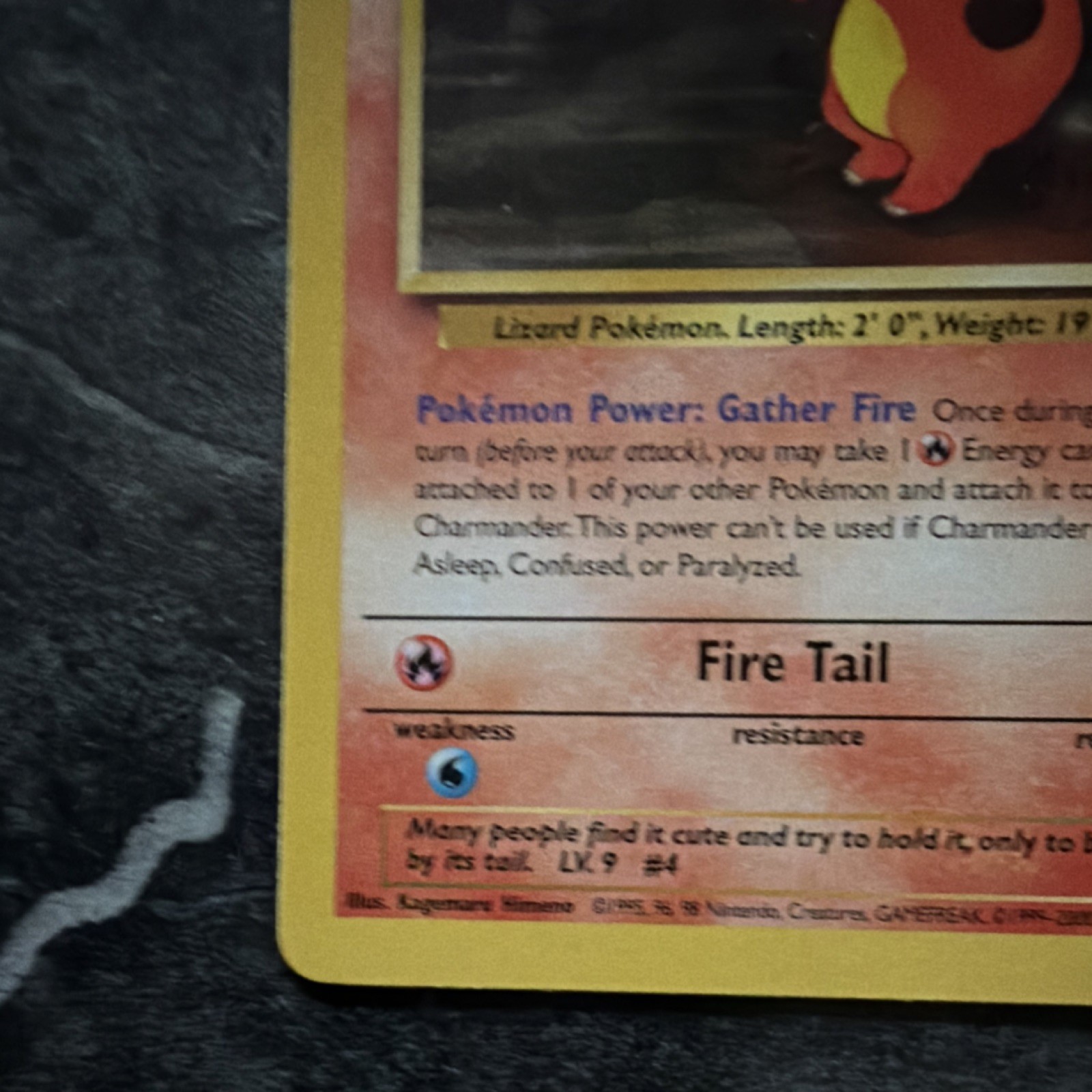 Pokémon Charmander 50/82 Team Rocket Basic 40 HP Common WOTC 2000