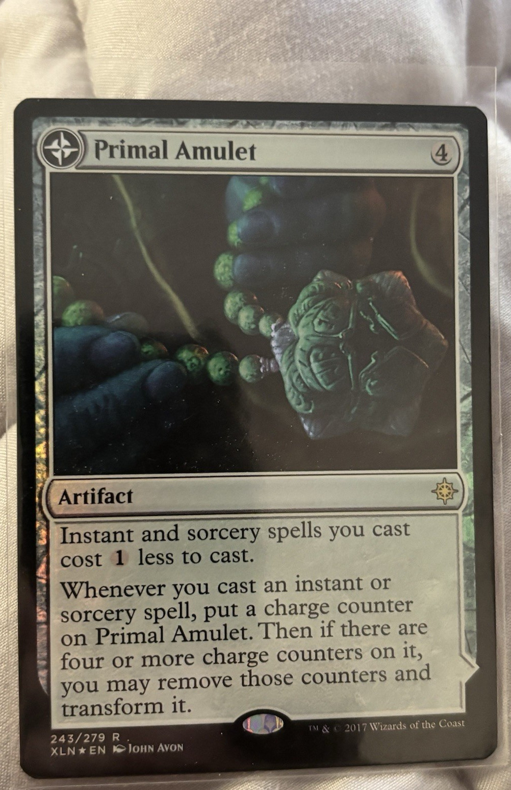 Wizards of the Coast Primal Amulet Primal Wellspring Artifact Land Ixalan 2017 …