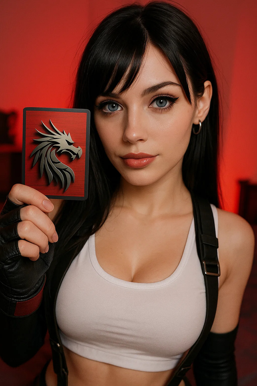 Tifa Lockhart Advent Style Borderless Quality Altered Art Custom Playtest Card