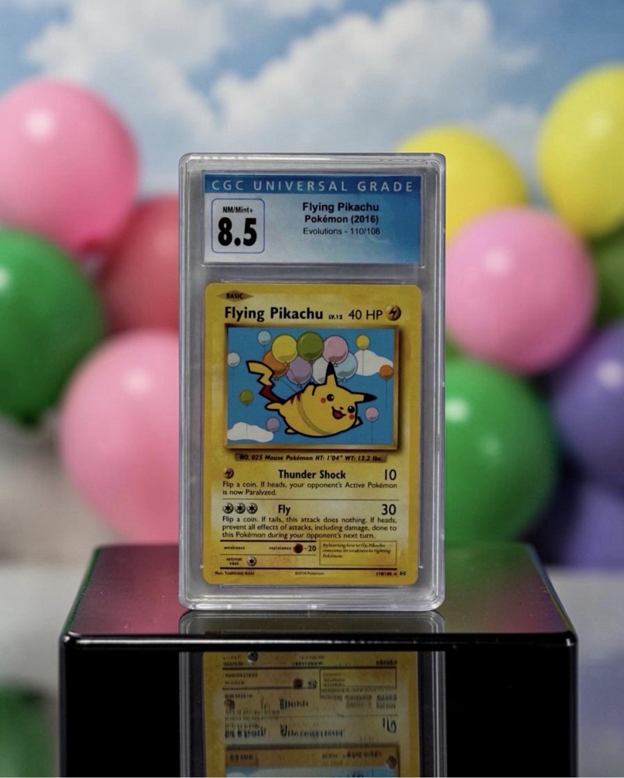 Flying Pikachu XY Evolutions 110/108 CGC 8.5 NM-MT+ 2016 Pokemon Card