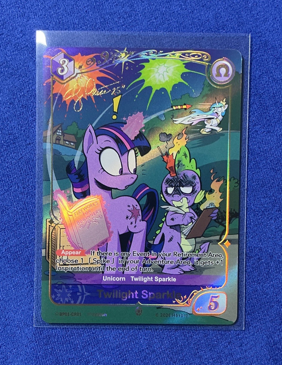 My Little Pony TCG Twilight Sparkle – SHINING Gold Rare (GR01) NM English