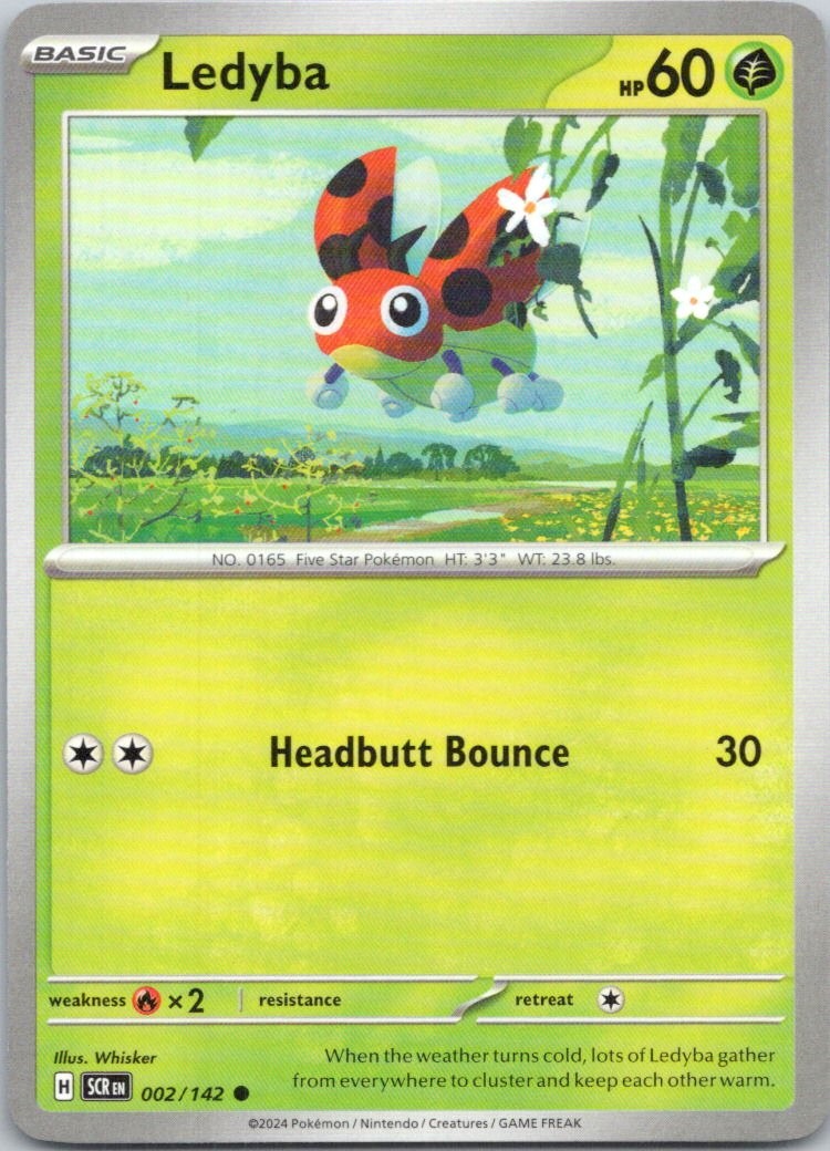 Ledyba #2/142 (LP) SV07: Stellar Crown SCR Pokemon